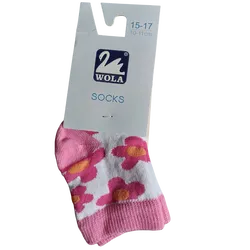 Skarpety Dziecięce 15-17 Kwiatki