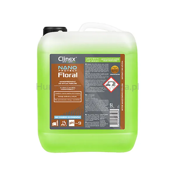 Preparat Clinex Nano Protect Floral, Do Mycia Podłóg, 5L