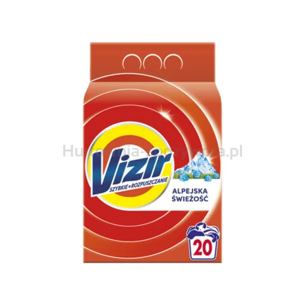 Vizir Proszek Do Prania Szybkie Rozpuszczanie Alpejska Świeżość 20 Prań 1,1 Kg