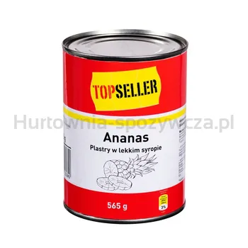 Topseller Ananas plastry w syropie 565g