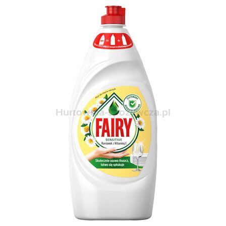Fairy Płyn Do Mycia Naczyń Rumianek Z Witaminą E, 900Ml