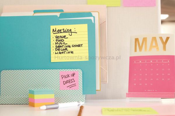 Post-It Podajnik do karteczek samoprzylepnych Millenium XL Z-Notes (DS440-SSCYL), czarny, 1 bloczek GRATIS  - 6