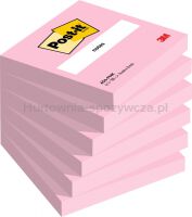 Post-It Karteczki samoprzylepne 76x76mm, 6x100 kart., różowe 
