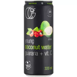 Quality Food woda kokosowa z guaraną i witaminą c 320 ml Kaucja