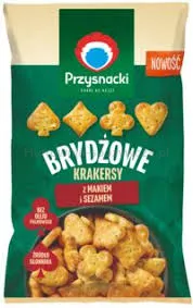 Przysnacki Krakersy Brydżowe z makiem i sezamem 100g