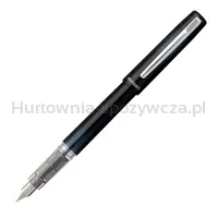 Platinum Pióro wieczne Prefounte Graphite Blue, M, w plastikowym opakowaniu, na blistrze, granatowe  - 2