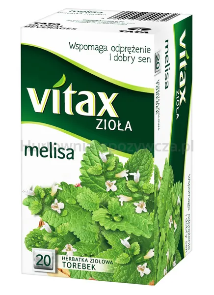 Herbata VITAX, melisa, 20 torebek