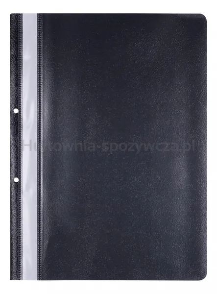 Office Products Skoroszyt, Pp, A4, 2 Otwory, 100/170Mikr., Wpinany, Czarny 