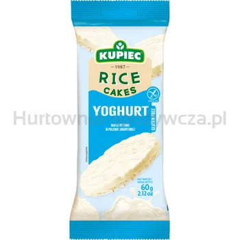 Kupiec Wafle ryżowe w polewie jogurtowej 60g