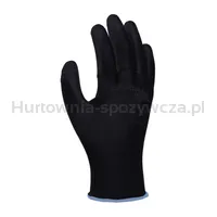 Rękawice Donau Safety Pu Black, Kat. Ii, Rozm. 9, Czarne - 2