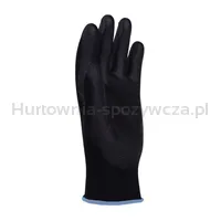 Rękawice DONAU SAFETY PU Black, kat. II, rozm. 9, czarne - 3
