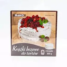 Mako Krążki Bezowe Do Tortów 300G