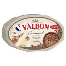 Valbon Camembert z posypką z kolorowego pieprzu 180 g