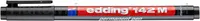 Edding Foliopis Permanentny E-142 M Czarny  - 2