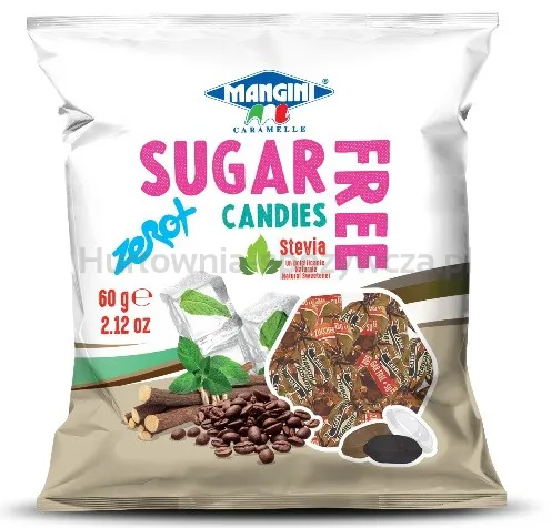 Cukierki O Smaku Kawowym Ze Stewią Bez Cukru 60 G