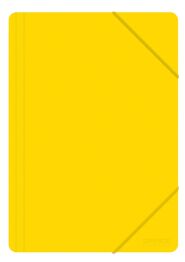 Office Products Teczka z gumką, A4, PP, 500mikr., 3-skrz., żółta 