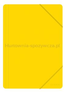 Office Products Teczka z gumką, A4, PP, 500mikr., 3-skrz., żółta 