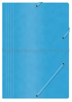 Office Products Teczka z gumką, preszpan, A4, 390gsm, 3-skrz., niebieska 