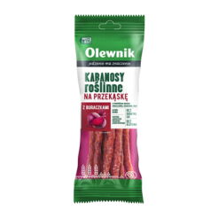 Olewnik Kabanosy roślinne na przekąskę z buraczkami 85g