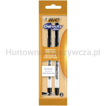Bic Długopis żelowy Gel-ocity Stic czarny Pouch 2 sztuki