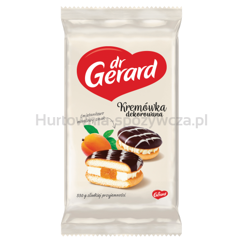 Dr Gerard Kremówka Dekorowana Morelowa 330G