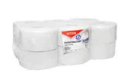 Papier Toaletowy Makulaturowy Office Products Jumbo, 1-Warstwowy, 120M, 12Szt., Biały