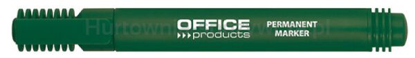 Office Products Marker permanentny okrągły, 1-3mm (linia), zielony 