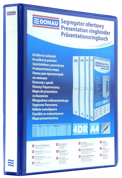 Donau Segregator ofertowy PP, A4/4RD/65, niebieski 