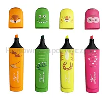 Zakreślacz KEYROAD Fluo Jungle, 1-5 mm, 4 szt., etui, mix kolorów - 3