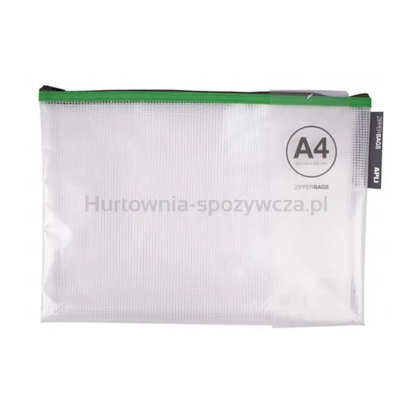 Torebka Apli Zipper Bag, A4, 355X255 Mm, Mix Kolorów