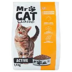 Karma Kot Mr Cat Sucha Active 1,4  Kg Mw Dobry Wybór