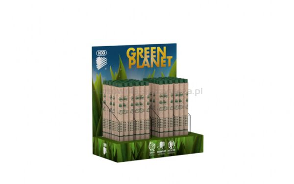 Długopis ICO Green, brązowy  - 3