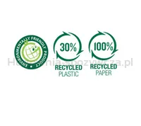 Długopis ICO Green, brązowy  - 2