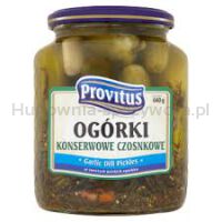 Provitus Ogóki Konserwowe Z Czosnkiem  640G