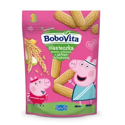 BoboVita Ciasteczka pszenno-orkiszowe z jabłkiem i brzoskwinią po 1. roku życia 150g