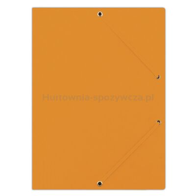 Donau Teczka z gumką preszpan, A4, 390gsm, 3-skrz., pomarańczowa 