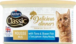 Butcher's Delicious Dinners Cat Z Tuńczykiem I Rybami Oceanicznymi Mus 85G