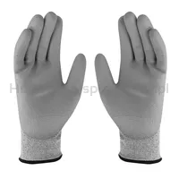 Rękawice TK SHARK, antyprzecięciowe, rozm. 9, szare - 4