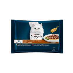 GOURMET PERLE Gravy Delight Kurczak 4x85g