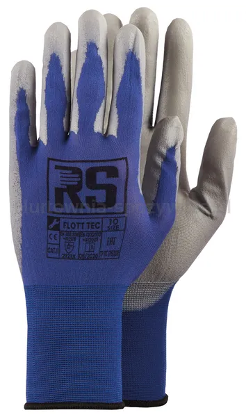 Rekawice Dziane Rs Flott Tec, Rozm. 9, Niebieskie
