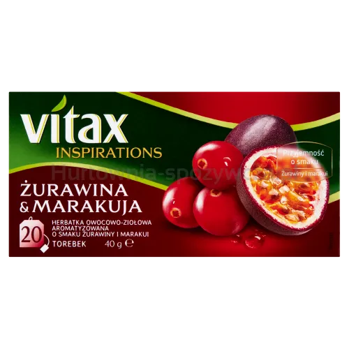 Vitax Herbata Inspiracje ŻurawinaMarakuja 20S
