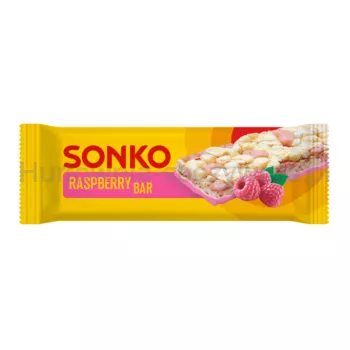 SONKO Baton kukurydziano-ryżowy o smaku maliny 11g