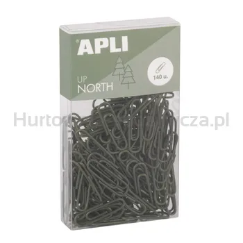 Spinacze Okrągłe Apli Up North 28Mm Khaki 140Szt