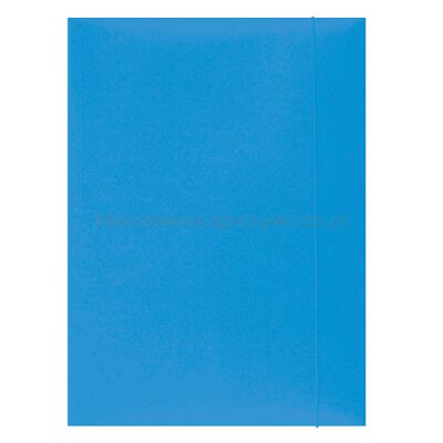 Office Products Teczka z gumką, karton, A4, 300gsm, 3-skrz., jasnoniebieska 