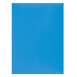 Office Products Teczka z gumką, karton, A4, 300gsm, 3-skrz., jasnoniebieska 