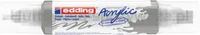 Marker akrylowy 3D e-5400 EDDING, podwójny, 2-3 mm, 5-10 mm, matowe srebro - 2