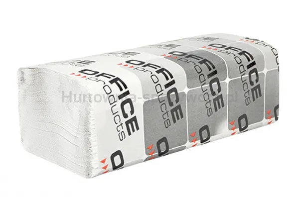 Ręczniki Składane Zz Makulaturowe Office Products, 1-Warstwowe, 4000 Listków, 20Szt., Białe