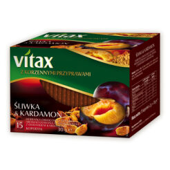 Herbata Vitax Śliwka&AmpKardamon 15 Torebek X 2G W Kopertkach