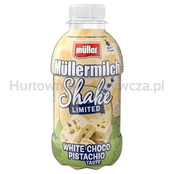 Napój mleczny Müllermilch Shake o smaku Biała Czekolada Pistacja 400g
