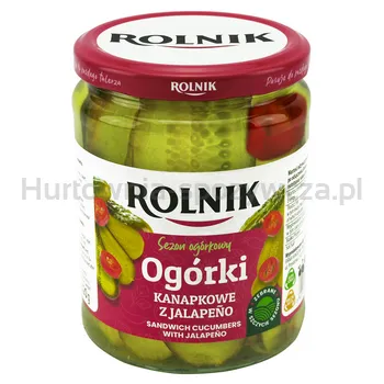Rolnik Ogórki kanapkowe z Jalape?o 510g